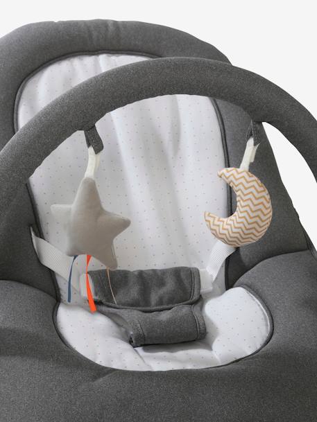 Baby Bouncer with Arch, Babydream ecru+GREEN LIGHT SOLID+Grey+YELLOW DARK SOLID 