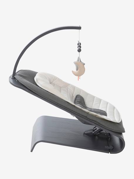 Wooden Bouncer, Natural Movement, Babyrythm by Vertbaudet Grey Anthracite+Light Grey 