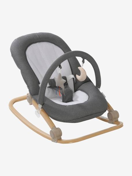 Baby Bouncer with Arch, Babydream ecru+GREEN LIGHT SOLID+Grey+YELLOW DARK SOLID 