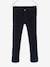 Slim Leg Corduroy Trousers for Boys Dark Blue+Tan 