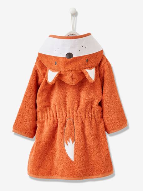 Fox Bathrobe for Baby Orange 