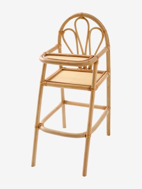 High Chair in Rattan Beige 