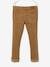 Slim Leg Corduroy Trousers for Boys Dark Blue+Tan 