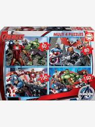 Toys-Progressive Puzzles, 50-150 Pieces, Multi 4 Marvel® The Avengers, by EDUCA