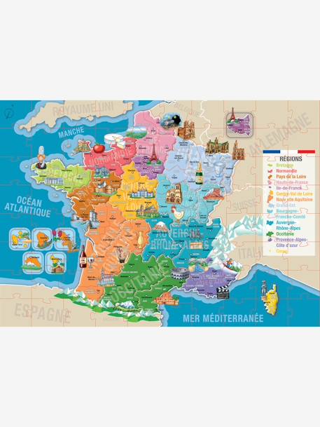 150-Piece Puzzle, Departments & Regions of France by EDUCA Blue 