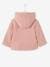 Fabric Coat with Hood, Lined & Padded, for Baby Girls Pink 