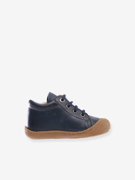 Boots for Baby Boys, Cocoon by NATURINO®, Designed for First Steps Brown+Dark Blue+Tan 