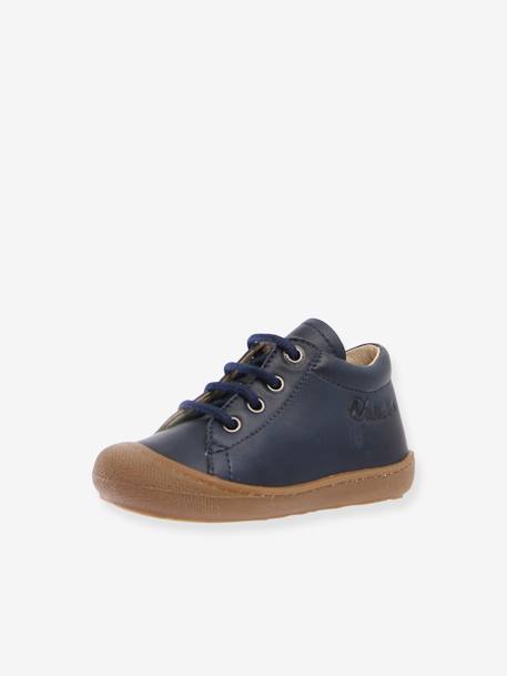 Boots for Baby Boys, Cocoon by NATURINO®, Designed for First Steps Brown+Dark Blue+Tan 