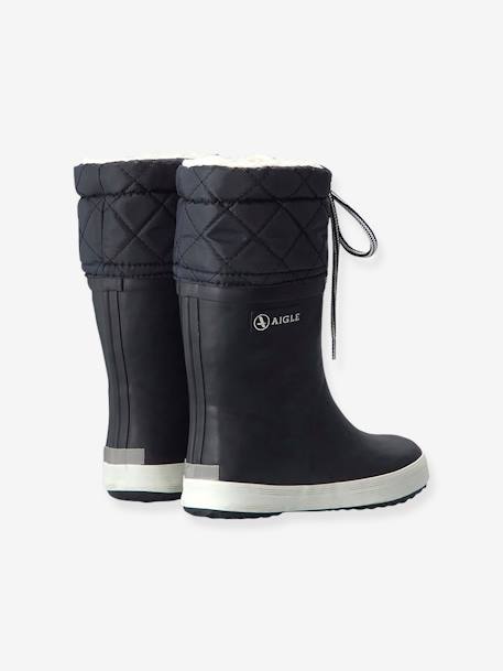 Wellies for Boys, Lolly Pop Giboulée by AIGLE® Black+Dark Blue+Red 