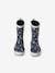 Wellies in Natural Rubber for Girls Dark Blue/Print 