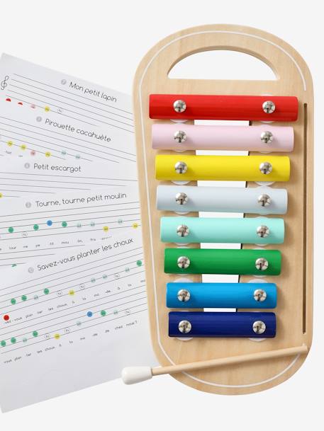 Xylophone with Music Sheets - Wood FSC® Certified Multi 