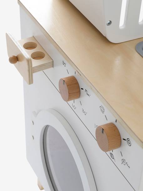 Washing Machine & Iron in Wood - Wood FSC® Certified NO COLOR 