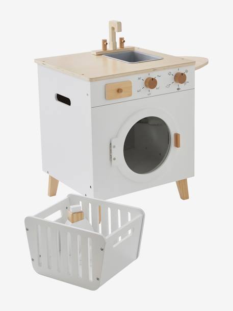 Washing Machine & Iron in Wood - Wood FSC® Certified NO COLOR 