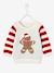 Unisex Christmas Jumper, Gingerbread Man, for Babies White 