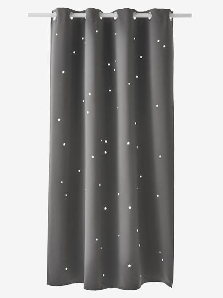 Blackout Curtain with Eyelets & Perforated Motifs Dark Blue+GREEN MEDIUM SOLID WITH DESIG+Green/Print+Grey/Print+mustard+Pink/Print 