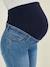 7/8 Maternity Slim Fit Jeans with Tears Light Denim Blue 