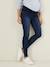 Skinny Leg Jeans with Narrow Belly Band, for Maternity Dark Blue 