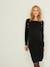 Knitted Dress, Maternity & Nursing Special Black 