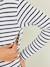 Crossover Top, Maternity & Nursing Special Red Stripes+White Stripes 