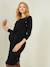 Knitted Dress, Maternity & Nursing Special Black 