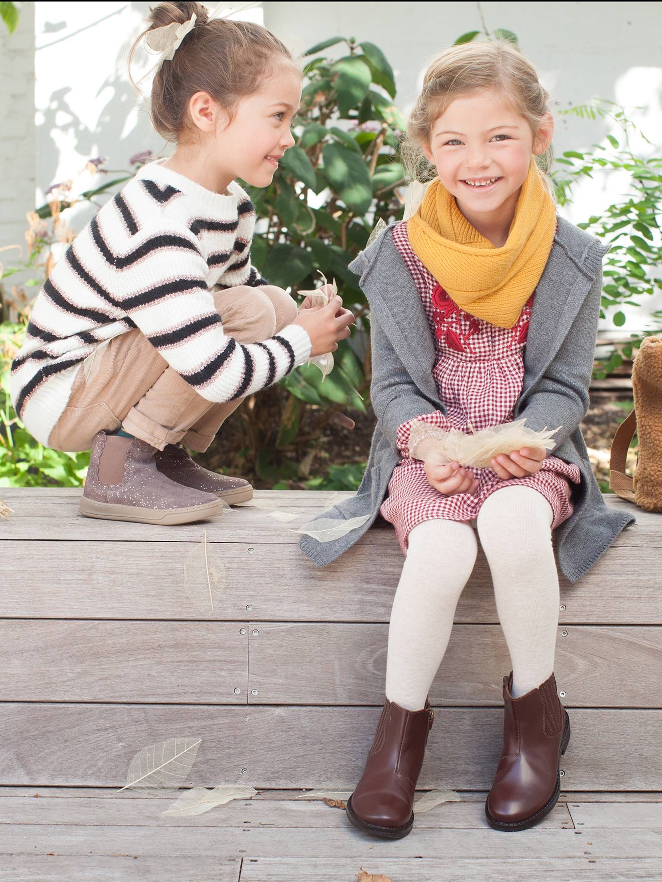 Little girls brown on sale boots