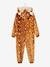 Plush-effect Reindeer Onesie for Girls Brown/Print 