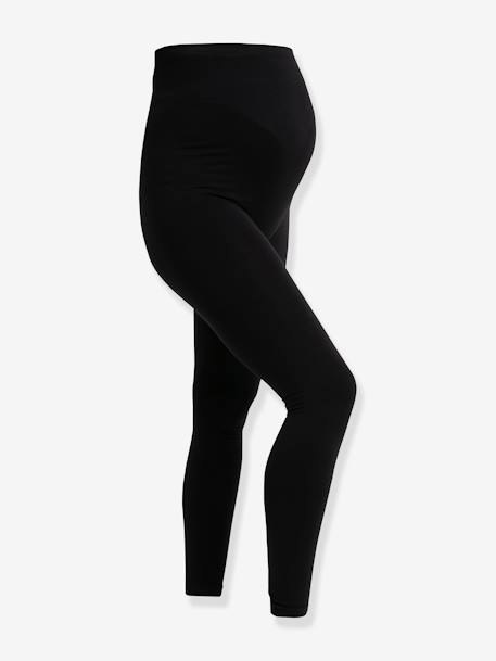 Maternity Support Leggings in Stretch Shape Memory Fabric by CARRIWELL -  black, Maternity