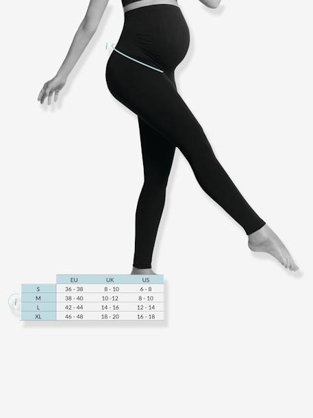 Maternity Support Leggings in Stretch Shape Memory Fabric by CARRIWELL Black 