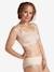 Maternity & Nursing Bra with Shape Memory, by CARRIWELL Beige+Black 