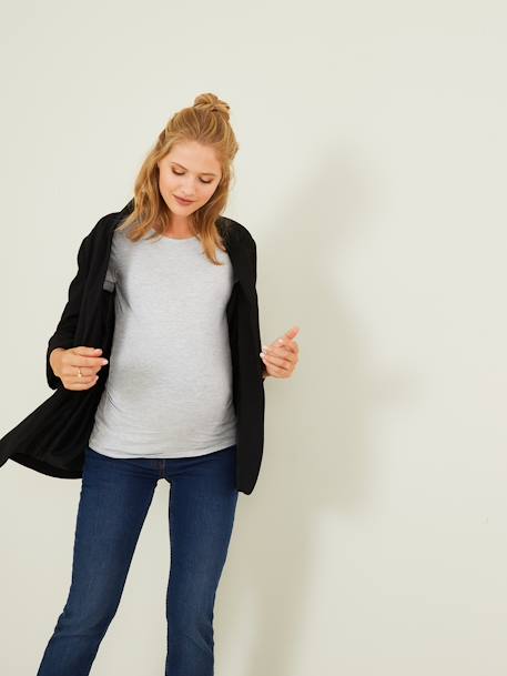 Pack of 2 Long Sleeve Tops for Maternity Black+Dark Blue 