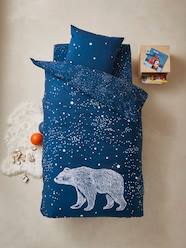 Duvet Cover + Pillowcase Set for Children, Glow-in-the-Dark Details, POLAR BEAR