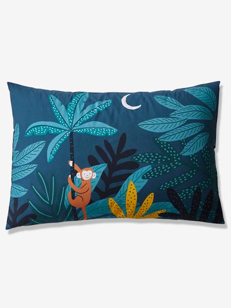 Children's Duvet Cover + Pillowcase Set, JUNGLE NIGHT Dark Blue 