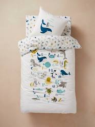 Bedding & Decor-Child's Bedding-Fitted Sheet for Children, Marine Animal Alphabet Theme