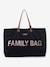 Changing Bag, Family Bag by CHILDHOME Black+GREEN LIGHT SOLID WITH DESIGN+Light Pink 