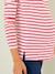 Crossover Top, Maternity & Nursing Special Red Stripes 