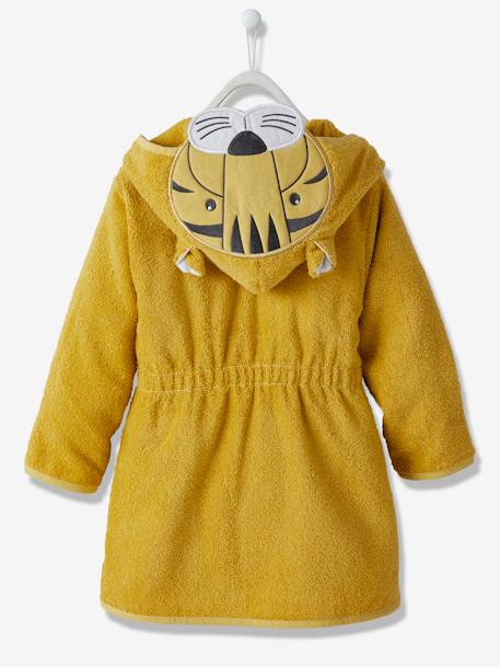 Tiger Bathrobe for Children Yellow/Print 