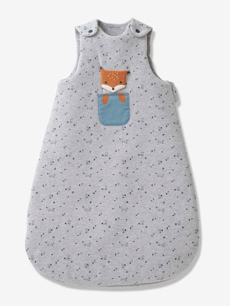 Sleeveless Baby Sleep Bag, Fox Grey 