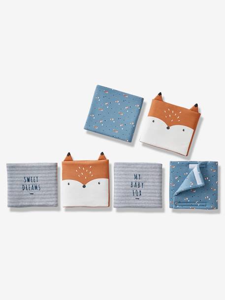 Breathable Cot Bumper, BABY FOX Theme Blue 