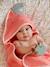 Love Apples Bath Cape for Babies Pink 