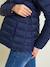 Lightweight Padded Jacket, Adaptable for Maternity & Post-Maternity Dark Blue+GREEN DARK SOLID 