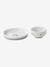 Ceramic & Silicone Mealtime Set, Hanoi Theme Light Green+White/Print 