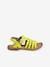 Leather Sandals with Straps, for Girls Bright Yellow+set brown 