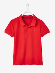 Boys-Tops-Polo Shirts-Short Sleeve Polo Shirt, Embroidery on the Chest, for Boys