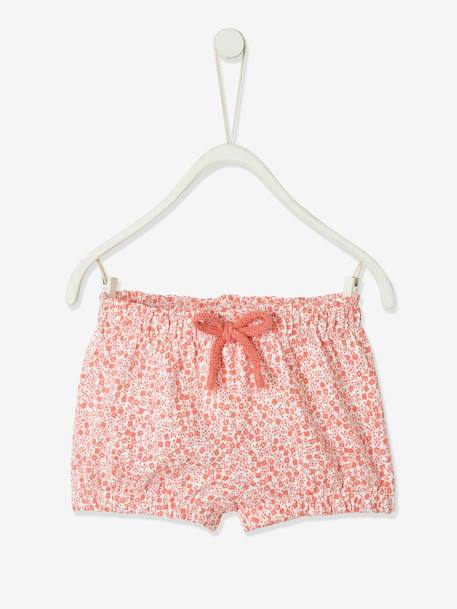 Jersey Knit Shorts, for Baby Girls sage green+White/Print+YELLOW MEDIUM ALL OVER PRINTED 