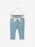 Jeans with Fabric Belt, for Babies Light Denim Blue 