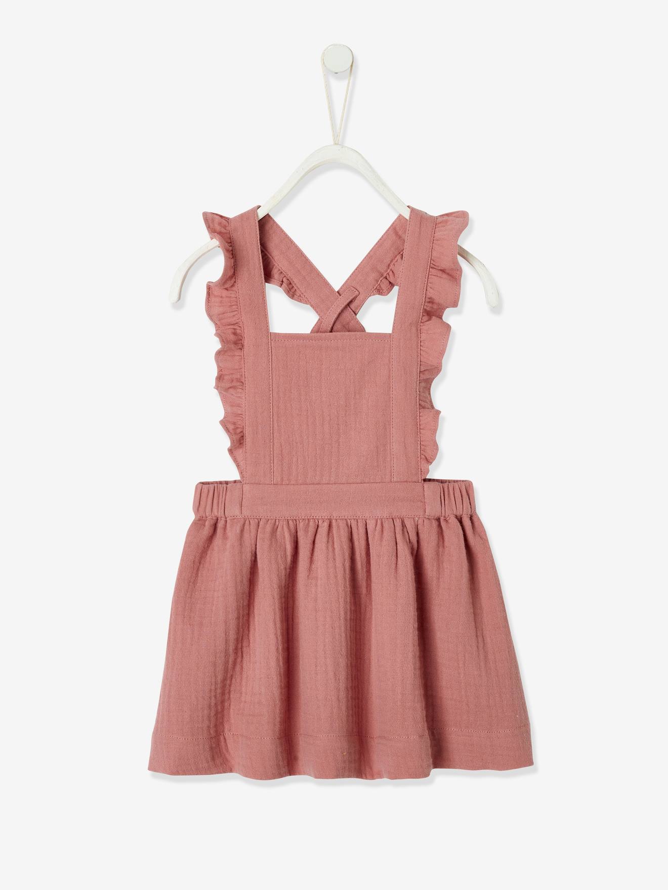 Baby pink hot sale dungaree dress