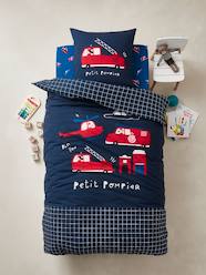 -Duvet Cover + Pillowcase Set for Children, 'Petit Pompier' Theme