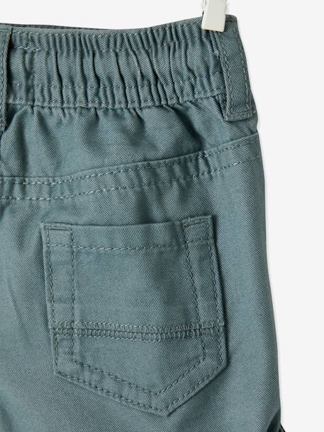 Twill Shorts with Elasticated Waistband, for Baby Boys beige+Brown+Grey Anthracite 