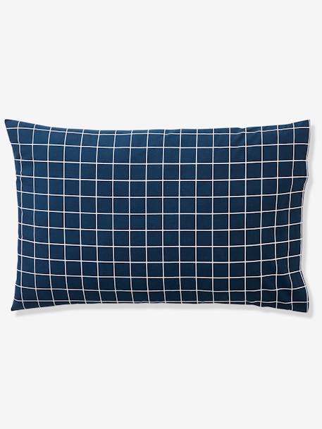 Duvet Cover + Pillowcase Set for Children, 'Petit Pompier' Theme Dark Blue 