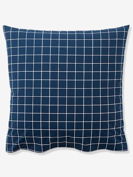 Duvet Cover + Pillowcase Set for Children, 'Petit Pompier' Theme Dark Blue 